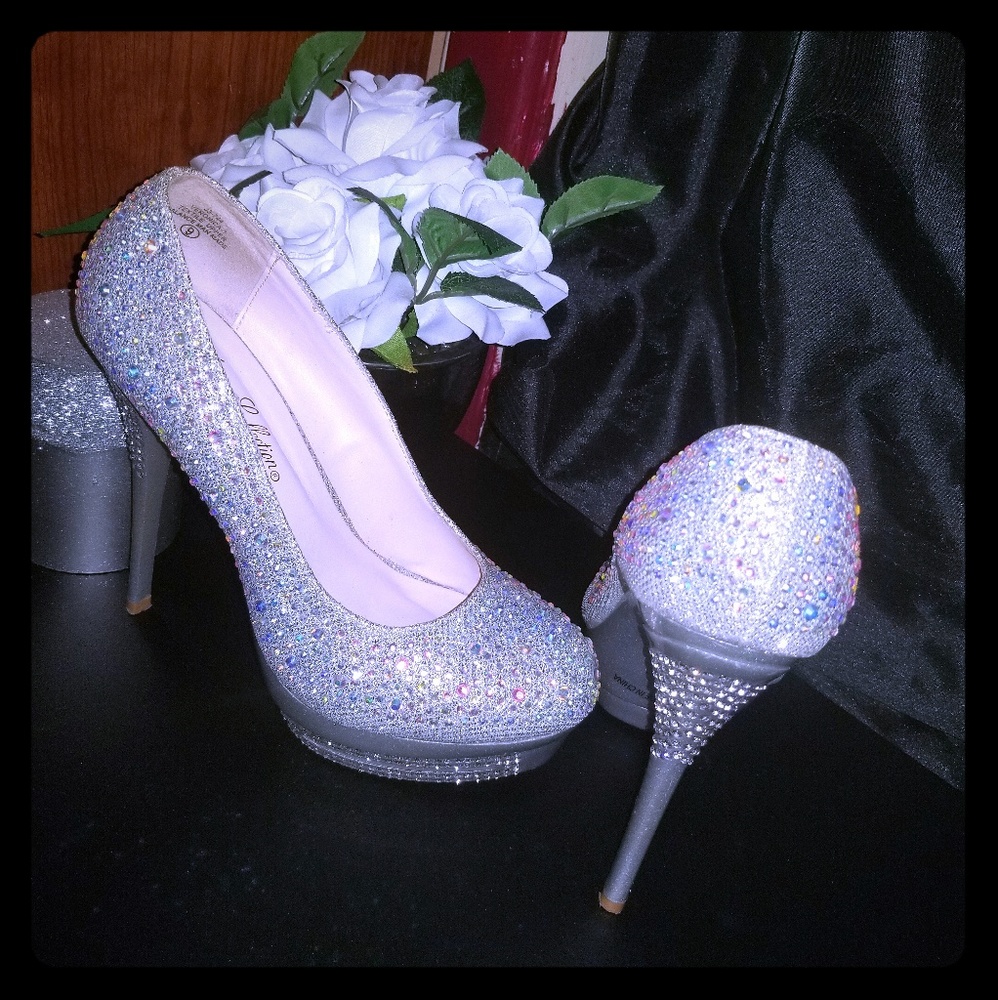 Silver heels